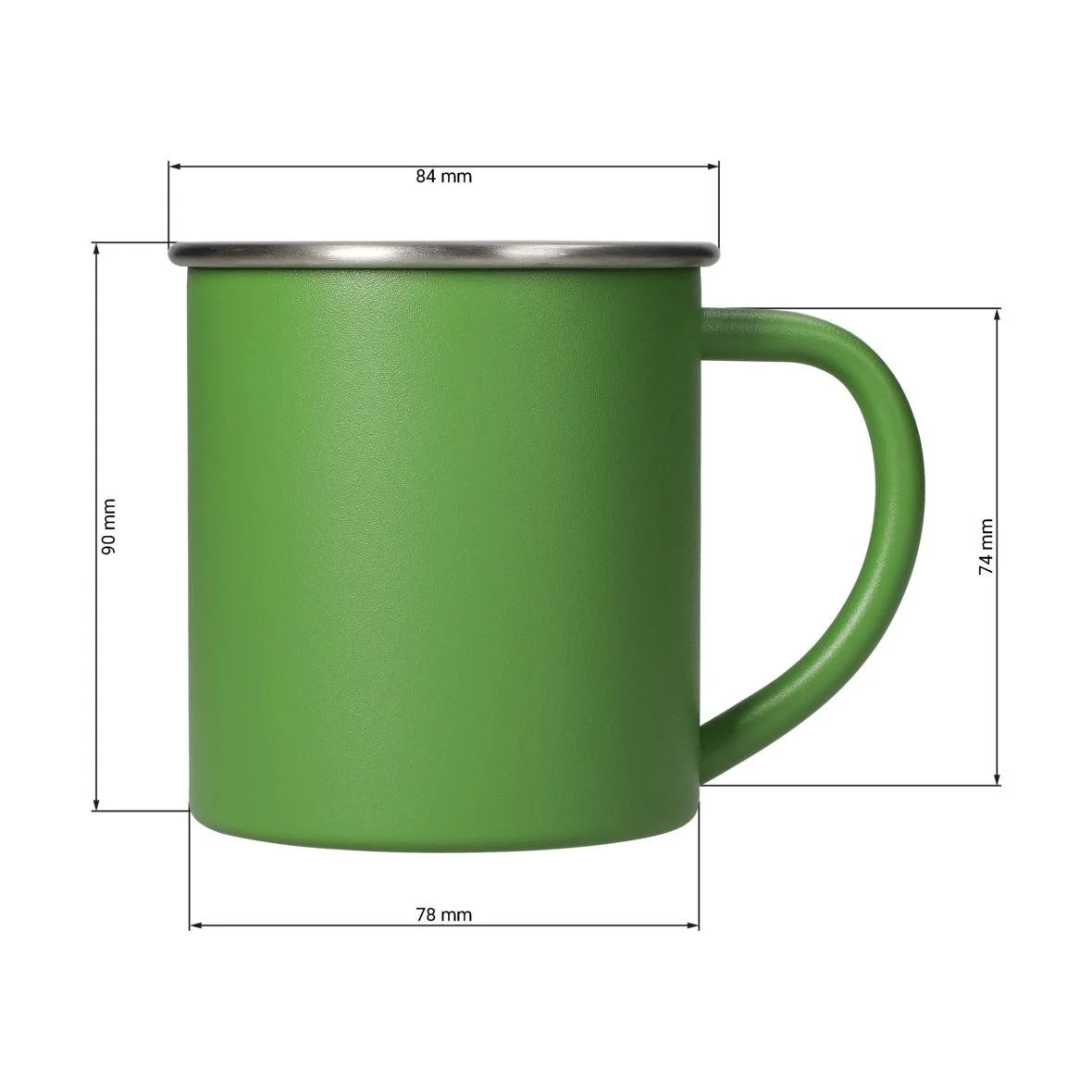 Edelstahl Outdoor-Trinkbecher ADVENTURA – 340 ml, robust & BPA-frei