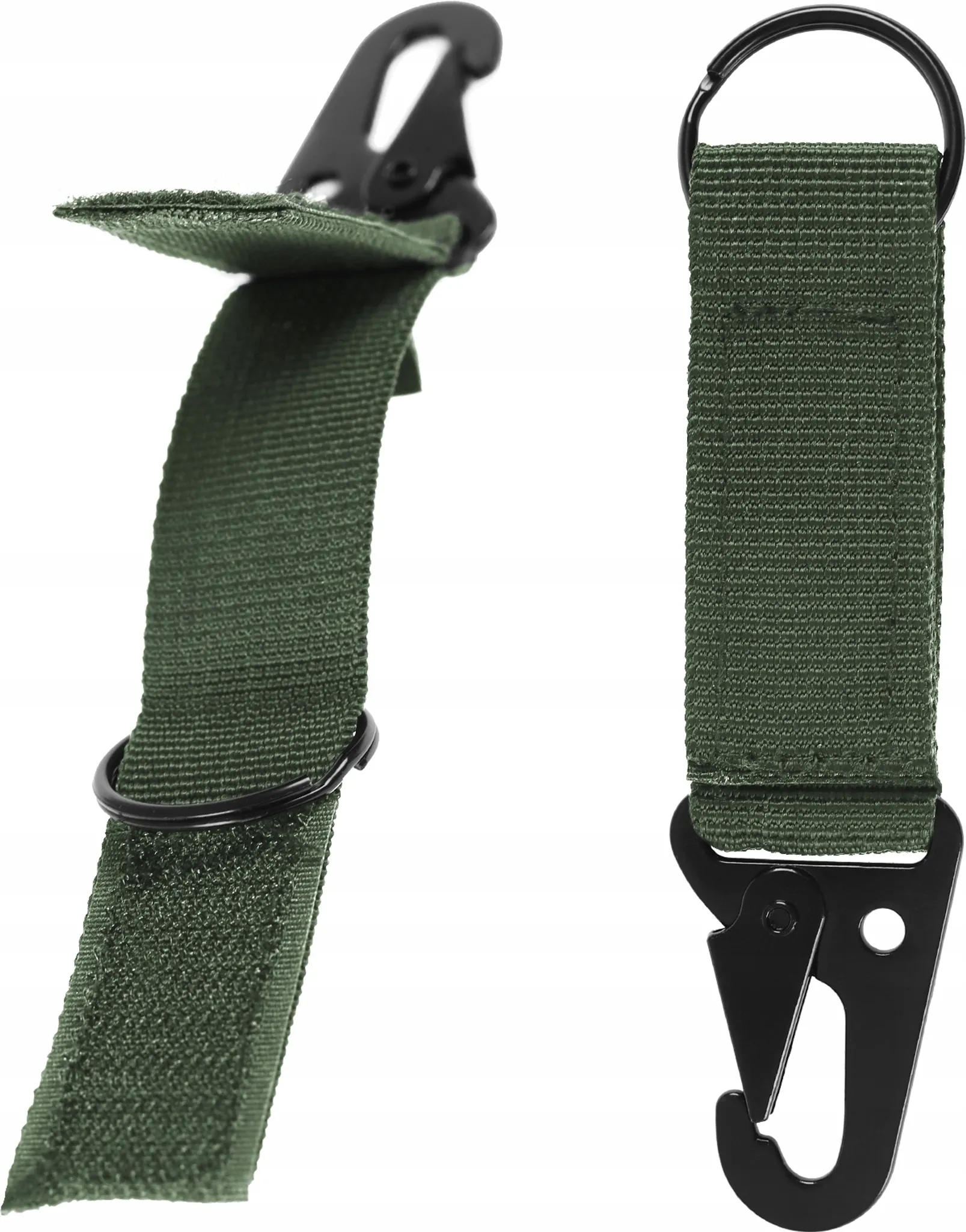 Dominator® EDC-Schlüsselanhänger mit Gürtelclip & Klett – Grün