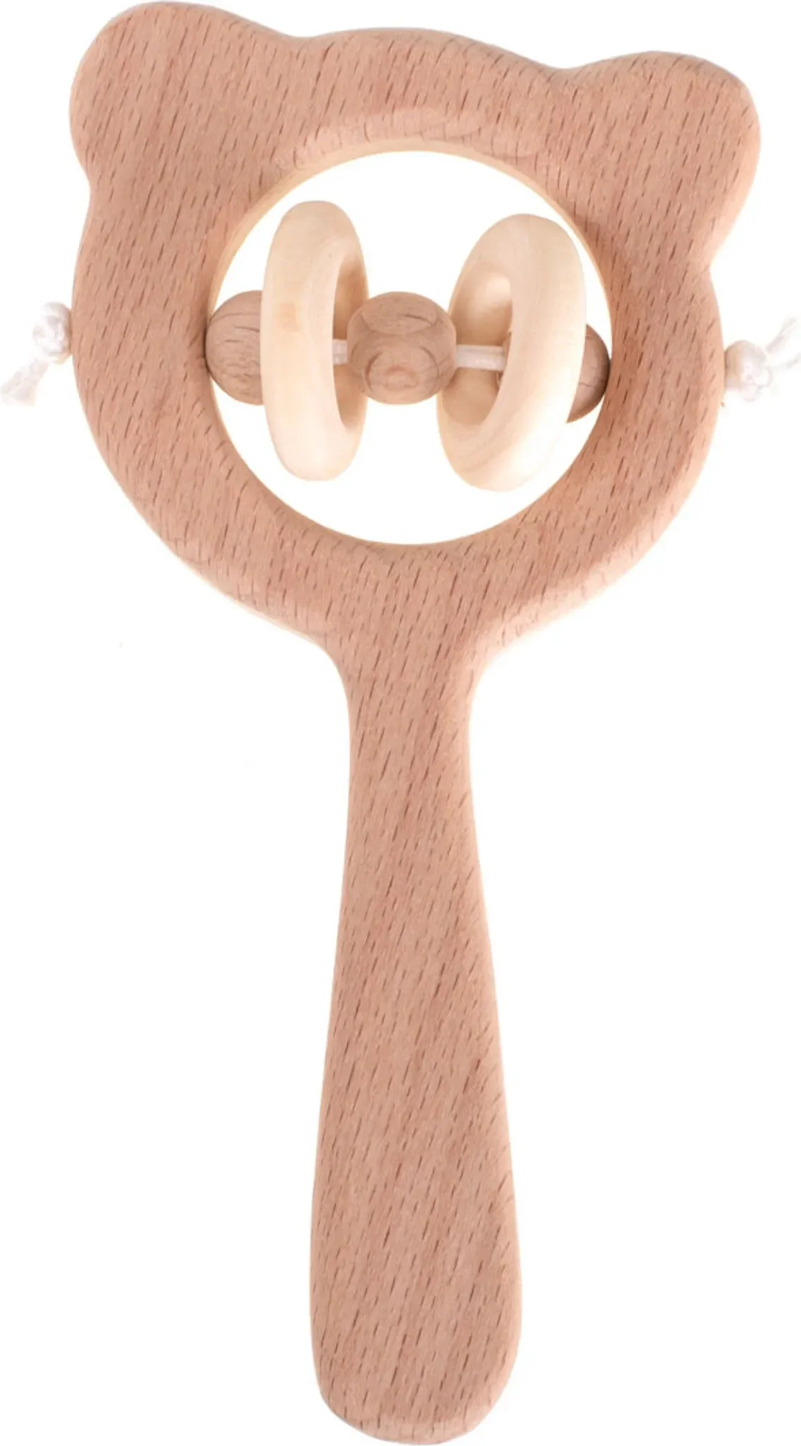 Holzrassel „Teddybär“ – liebevoll gestaltet & ideal für erste Greifübungen