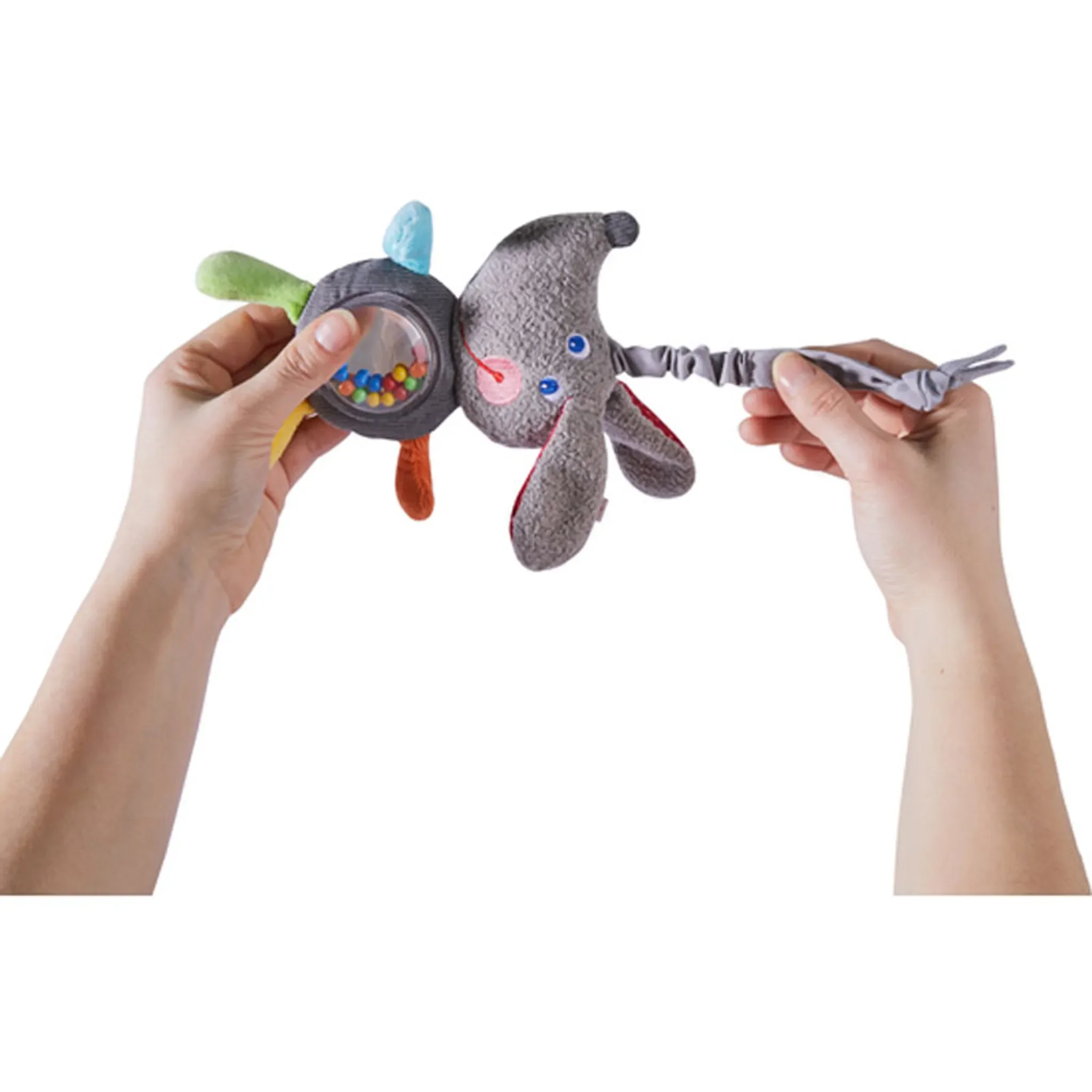 HABA Hängefigur Hund – Kuschelweich, klappernd & ideal zum Greifen (ab 6 Monaten)