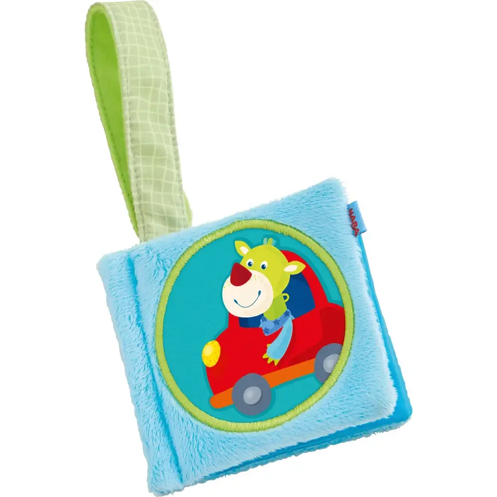 HABA Mini-Buggybuch Drache Duri – Stoffbuch für unterwegs