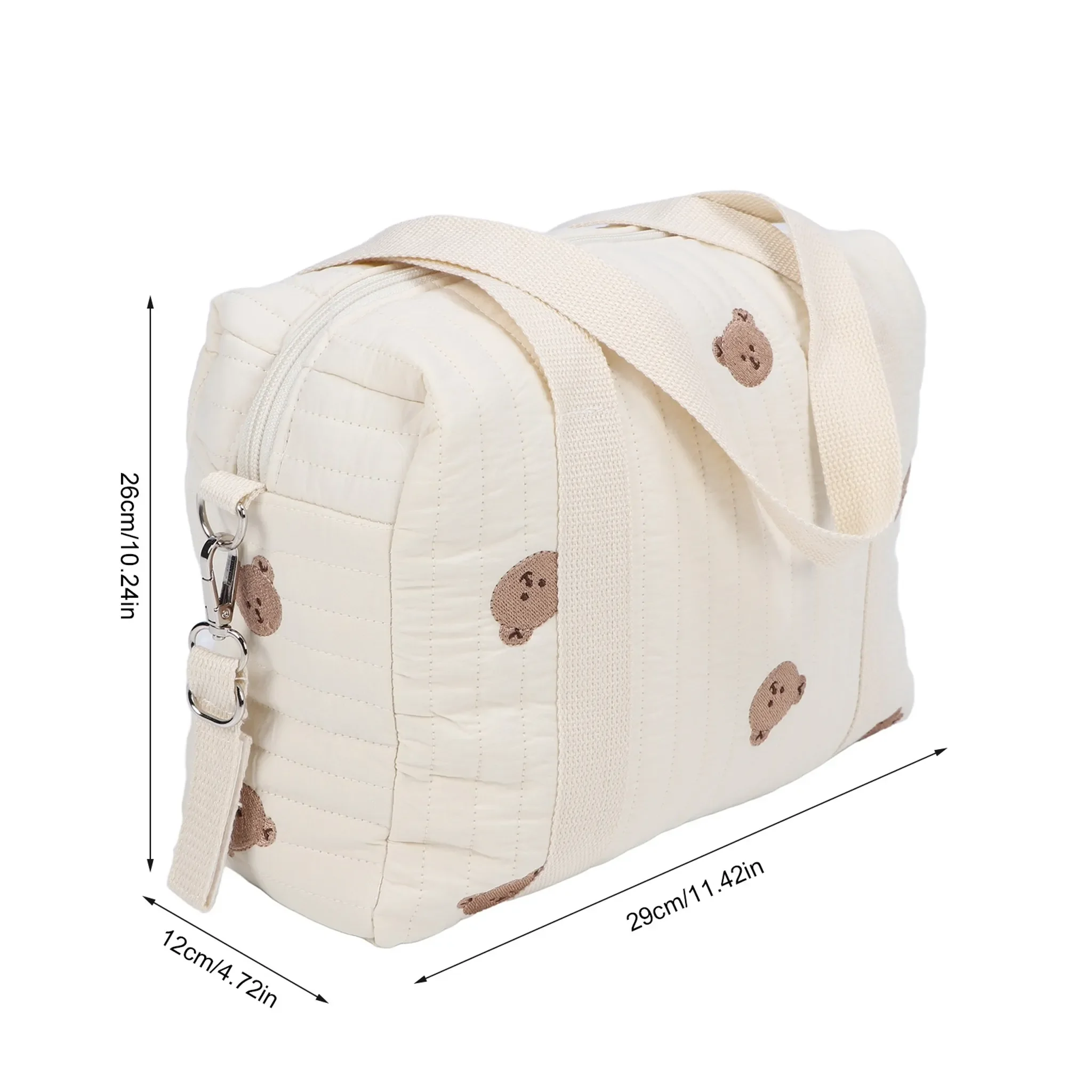 Multifunktionale Kinderwagentasche – Baumwollstoff, Wiederverwendbar