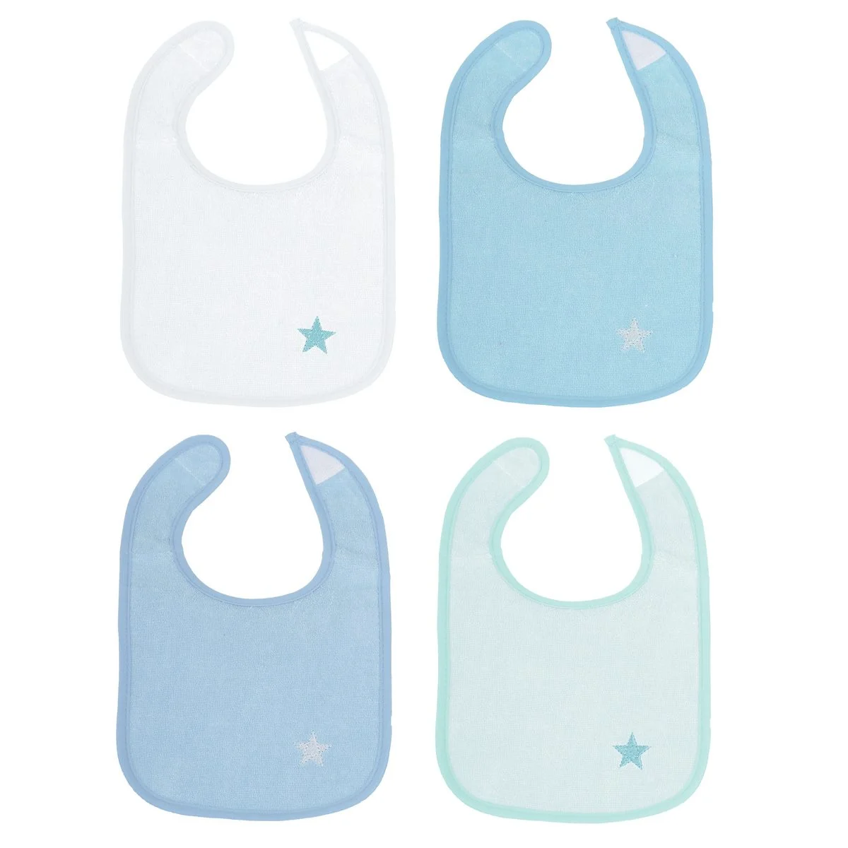 Lätzchen-Set „Bieco“ – 4er-Pack, wasserdicht & farbenfroh