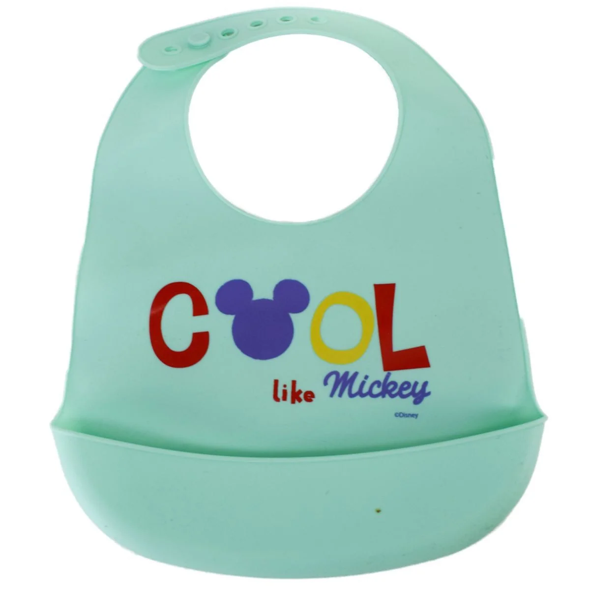 Silikon-Lätzchen mit Auffangschale – Disney Mickey oder Minnie Mouse, verstellbar