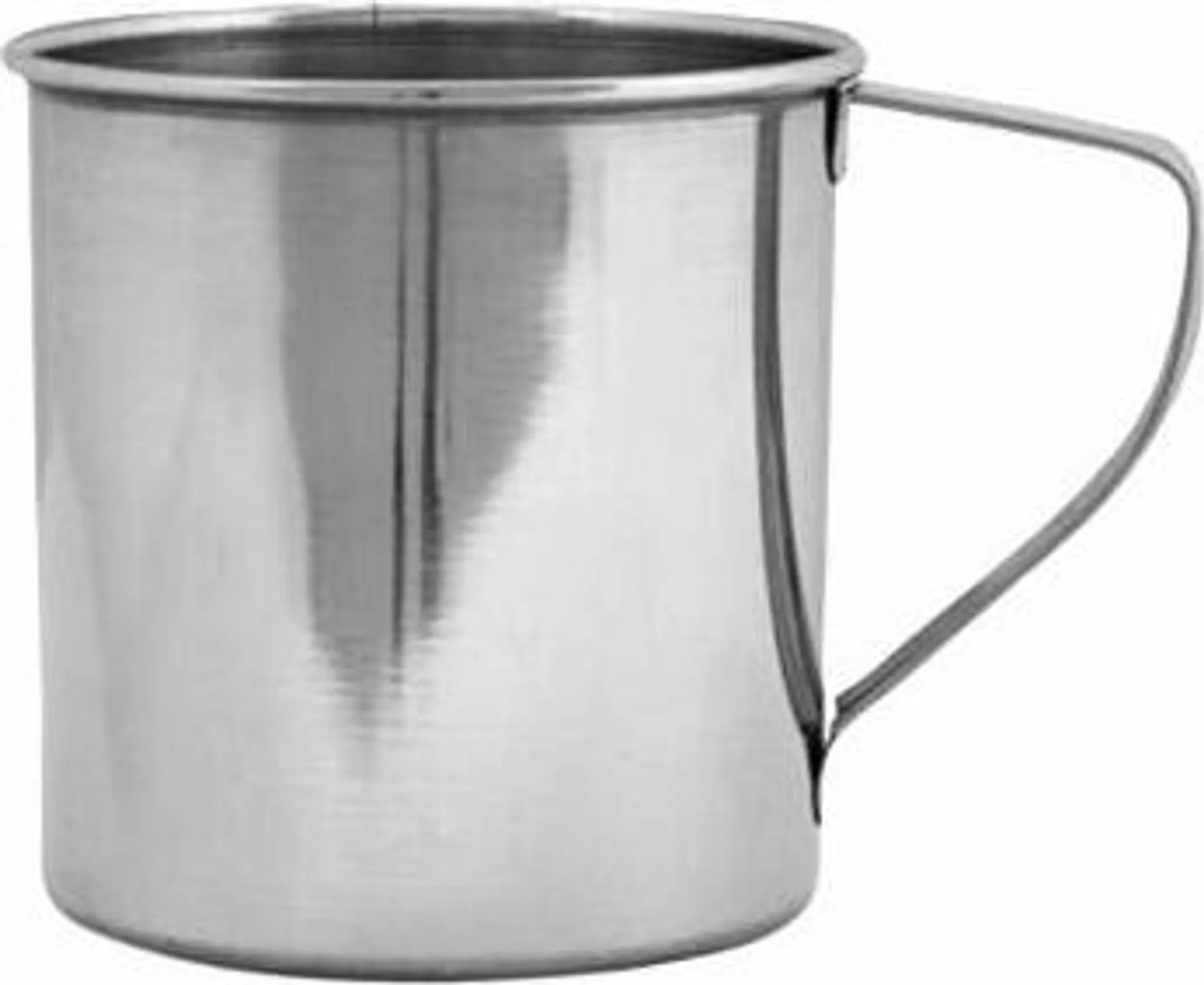 Edelstahl-Trinkbecher 12 cm – 900 ml Campingbecher mit Henkel