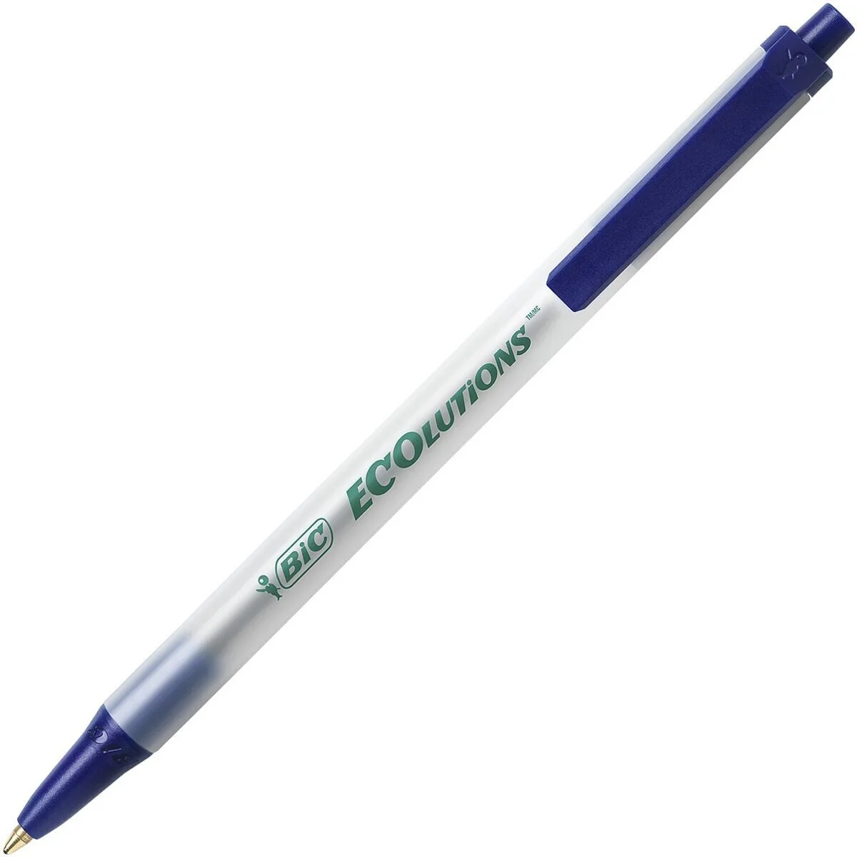 Kugelschreiber BIC Ecolutions Clic Stic – blau, 0,4 mm