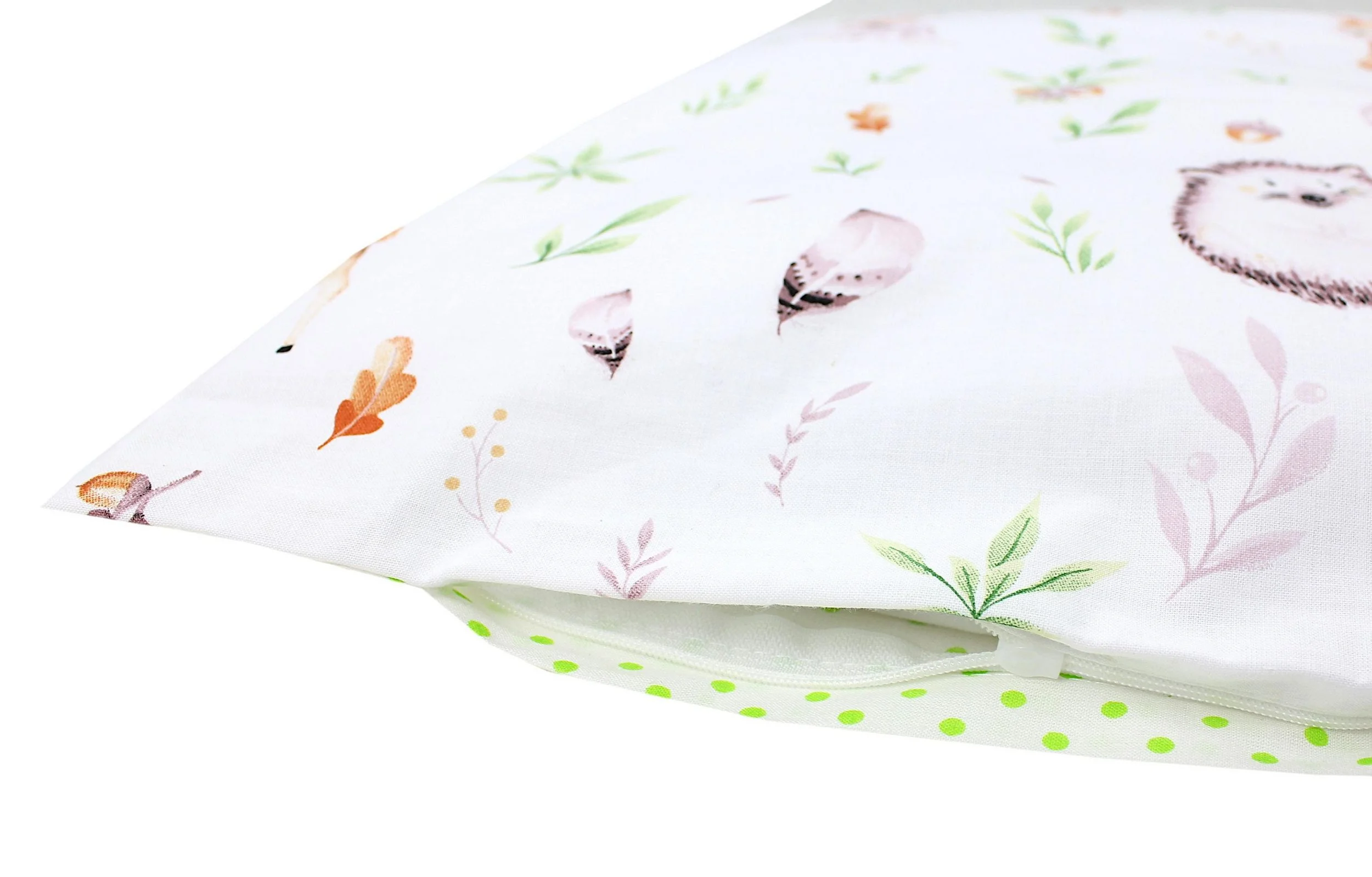 Kinder-Kissenbezug „Lichtung/Rehe“ – Dekorative Baumwoll-Kissenhülle