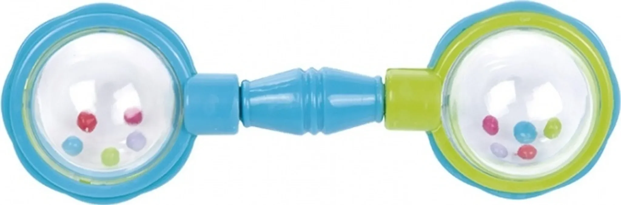 Baby-Hantelrassel in Blau – leicht, greiffreundlich & entwicklungsfördernd