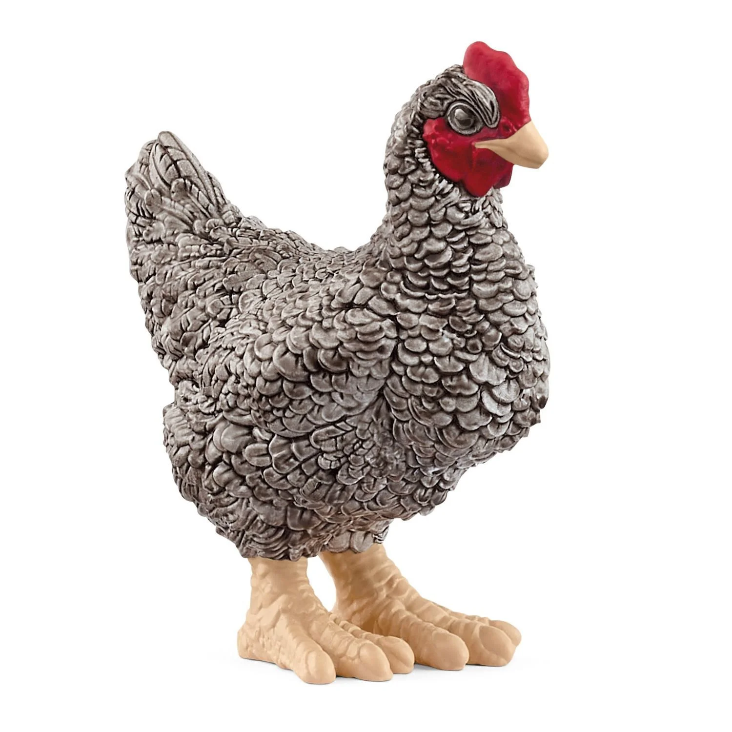 SCHLEICH® Farm World – Plymouth Rock Huhn | Detailreiche Spielfigur | 1-tlg., ab 3 Jahren