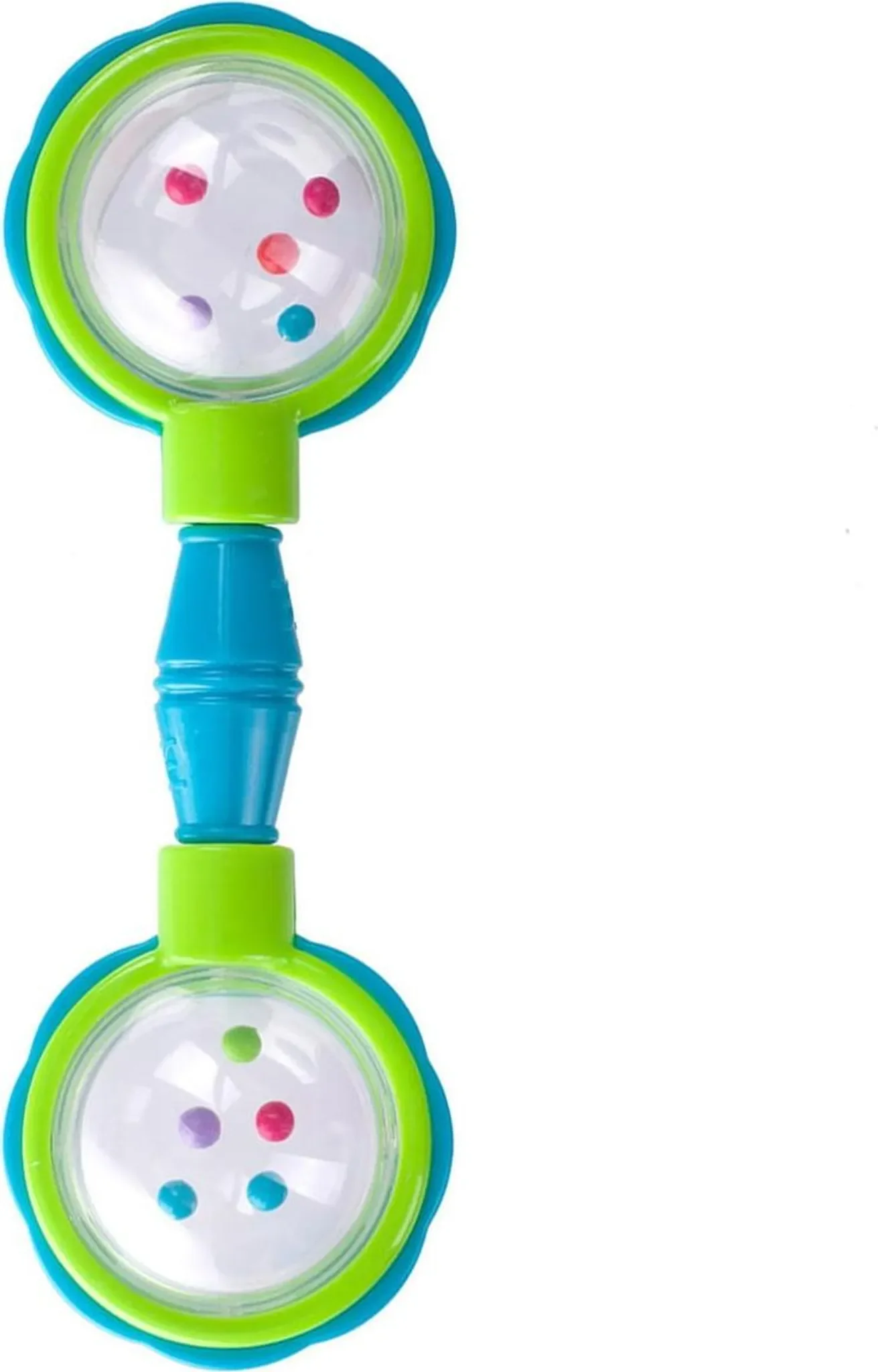 Baby-Hantelrassel in Blau – leicht, greiffreundlich & entwicklungsfördernd