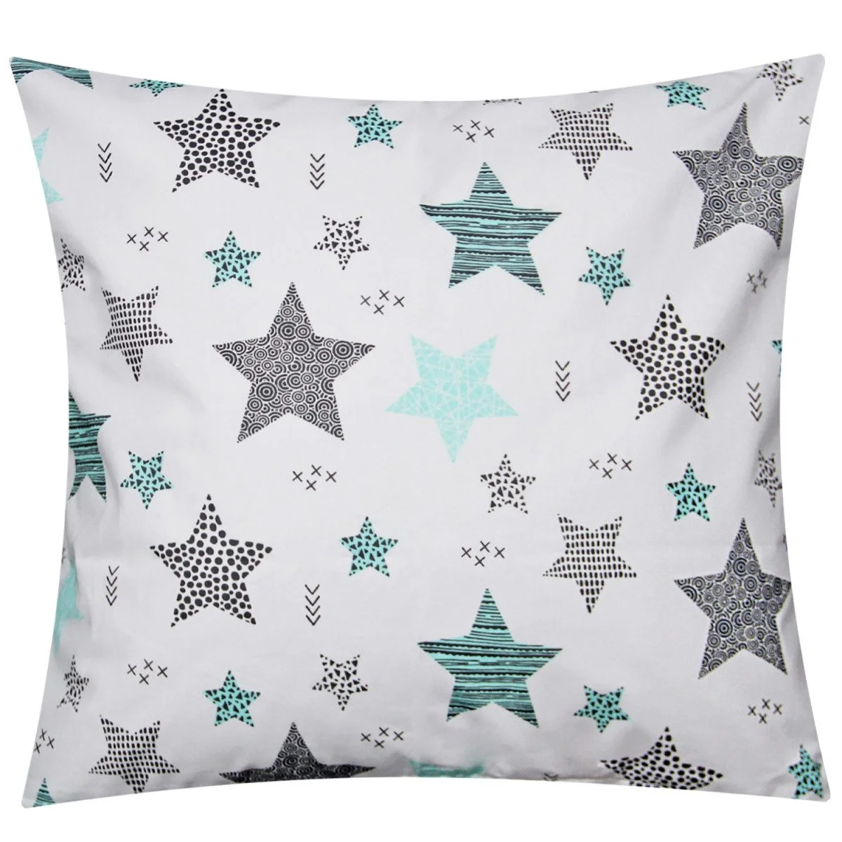 Renforcé-Kissenbezug „Sterne/Magie“ – 40×40 cm, 100 % Baumwolle