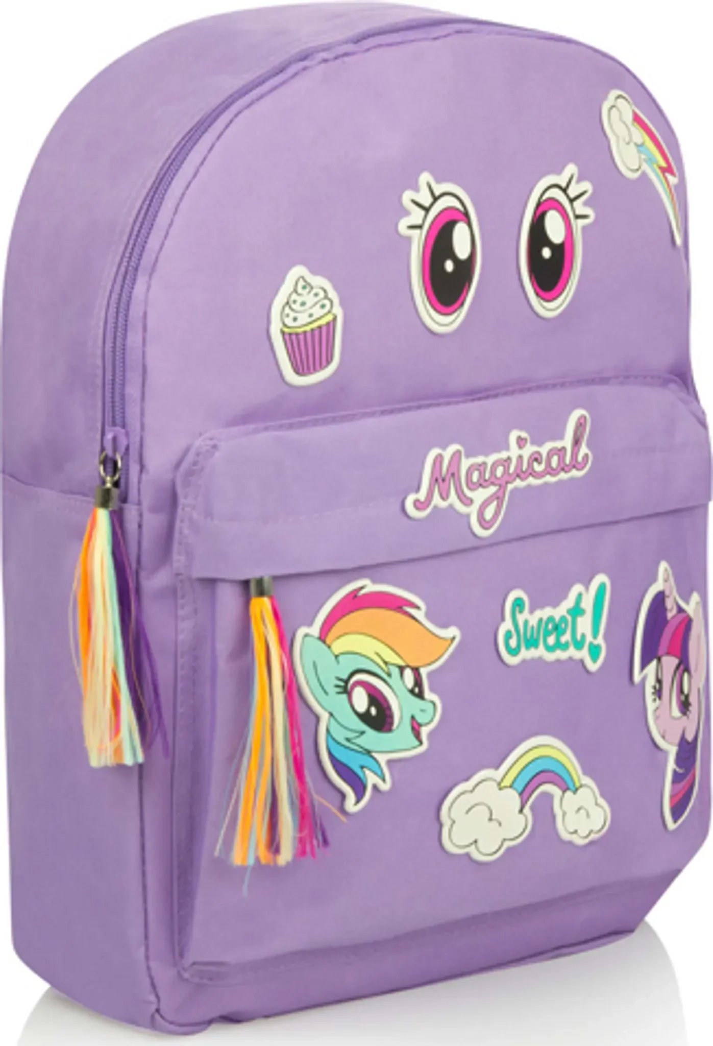 Rucksack „My Little Pony“ mit Aufklebern – 38 × 28 cm